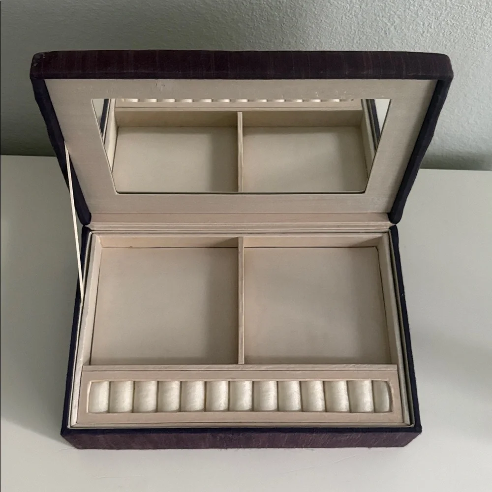 Anthropologie Fabric Jewelry Box